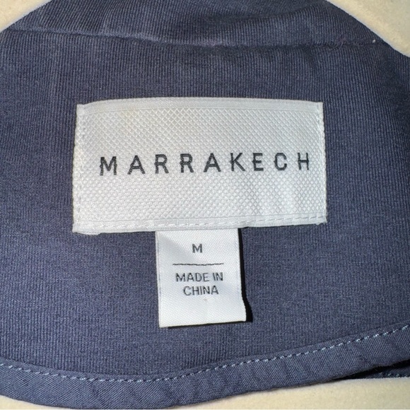 ANTHROPOLOGIE Marrakech Moto Utility Asymmetrical Knit Vest Navy Blue Size M - Picture 9 of 14